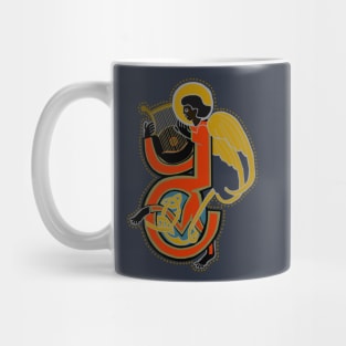 Dark Angel letter Y Blue Mug